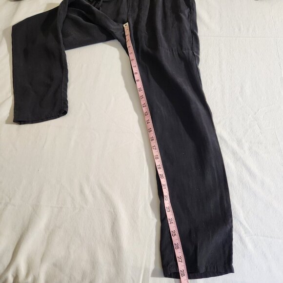 Cloth & Stone Women's SZ XS Black Long Sleeve Drawstring Button Pockets Jumpsuit - Picture 11 of 12